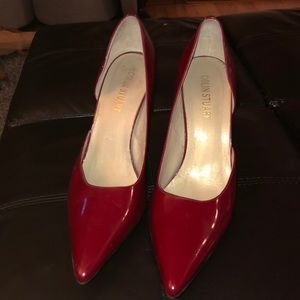 Colin Stuart red pointy pumps